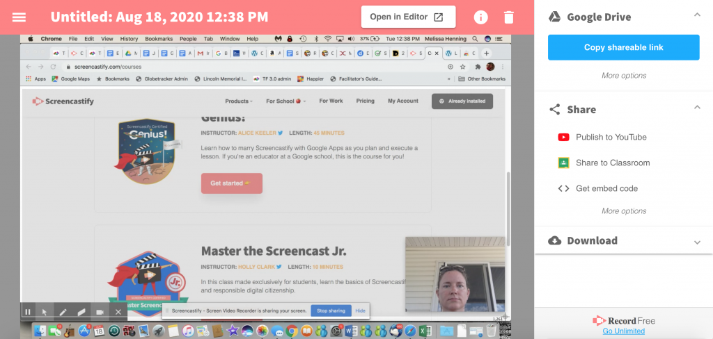 screencastify editor tutorial