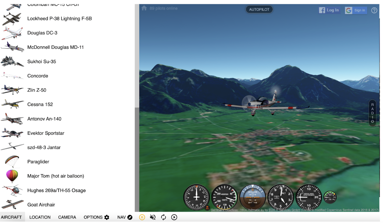 Google Earth's Flight Simulator to Fly Like a Pilot From Home