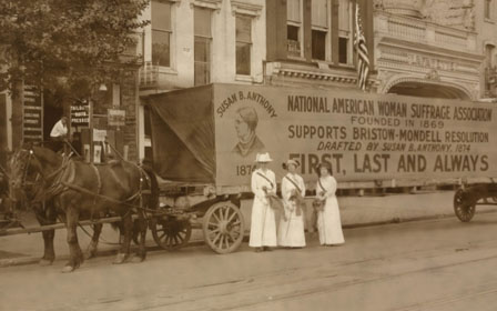 National American Women Suffrage Association truck