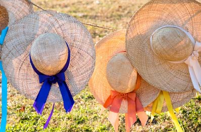 Colorful Colonial Women's Hats