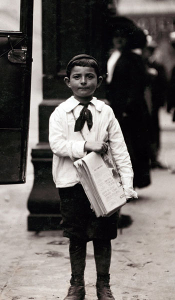 Child Selling Newspapers