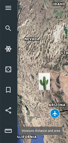 Google Earth Left Sidebar